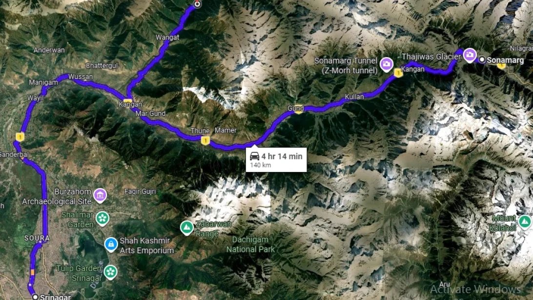 Srinagar - Sonamarg- Naranag
